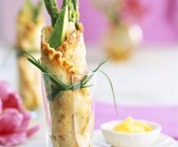 Recette de crêpes aux asperges au chèvre