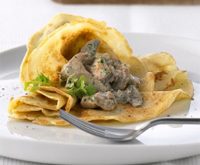 Recette crêpes aux champignons