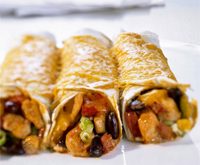 Recette enquiladas de crêpes au poulet