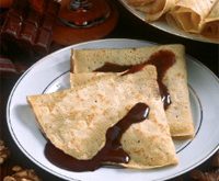 Recette de crêpes chocolat-noix de coco