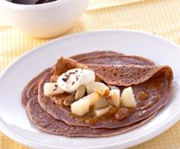 Recette crêpes poires-chocolat