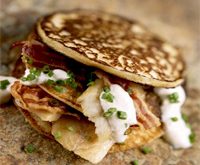 Recette blinis au bacon et à la truite